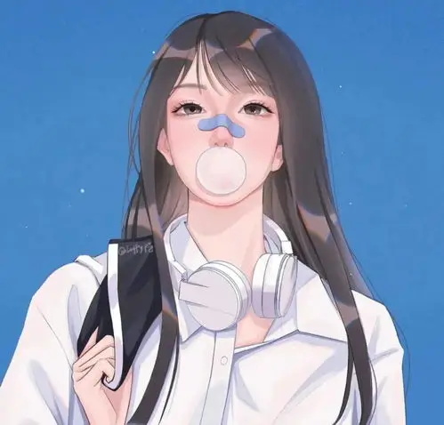 读者头像，深海蓝圆形叶片标识